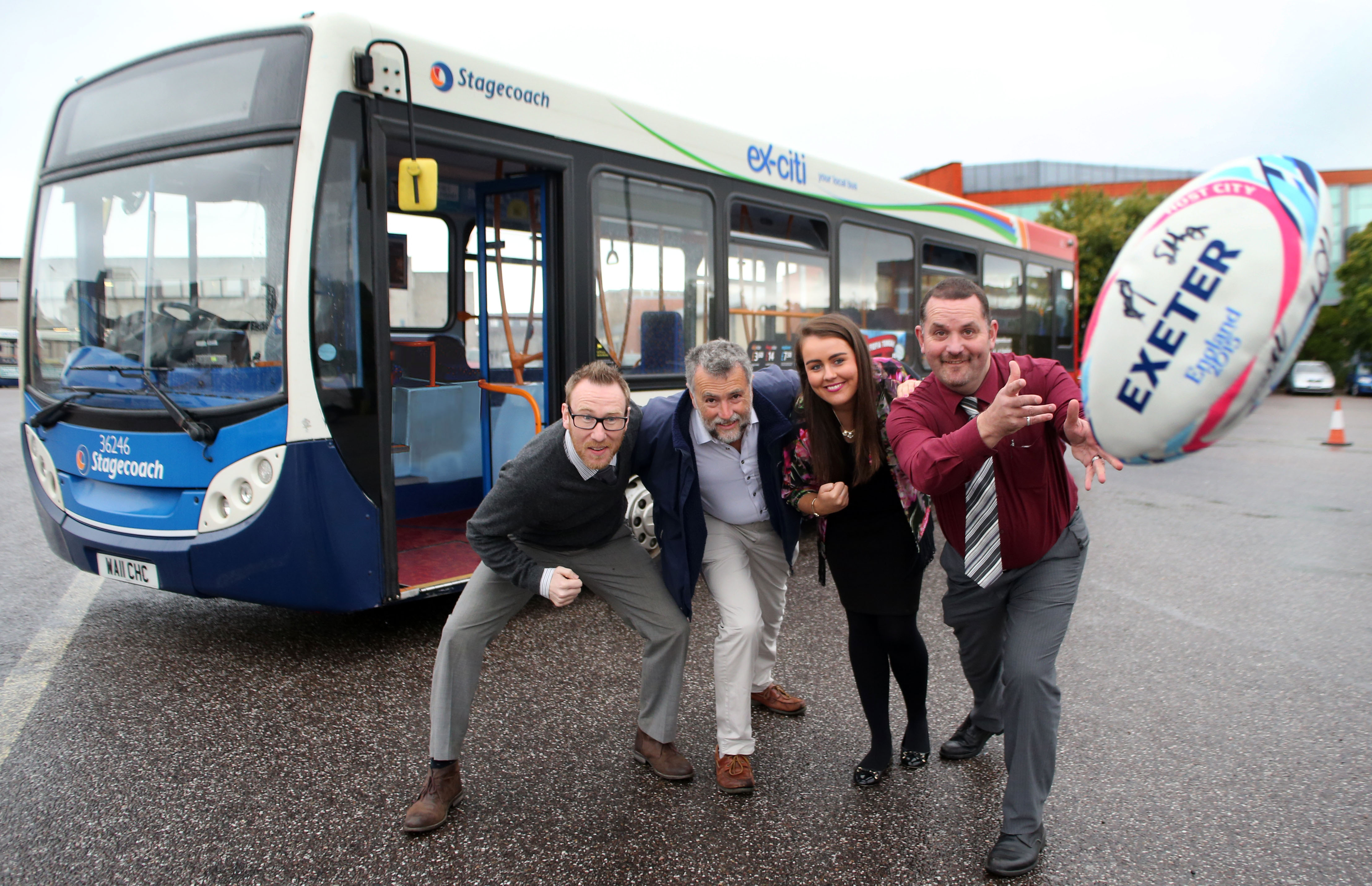 Exeter buses dressed for Rugby World Cup The Exeter Daily